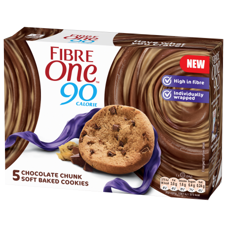 Fibre One Snack Bars Chocolate Chunk Cookies